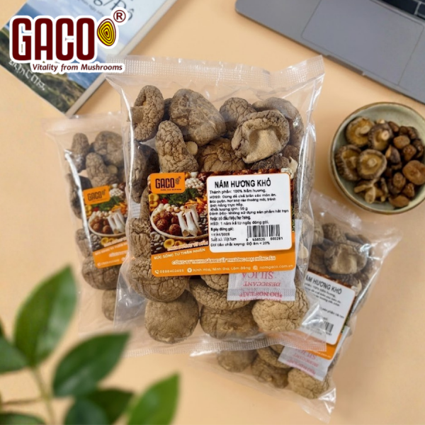 GACO packaged dried shiitake mushrooms