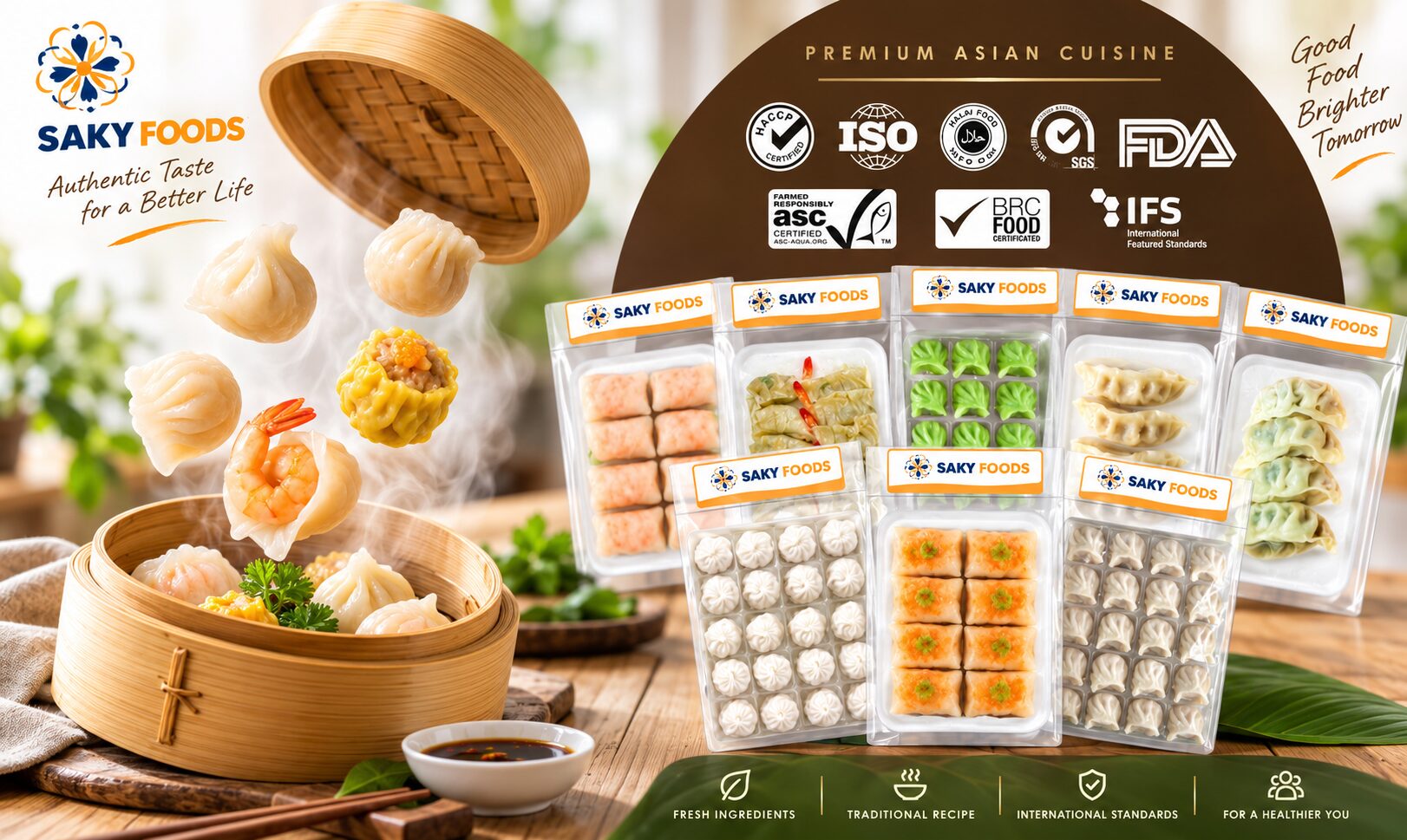 Saky Foods frozen ready-to-cook seafood products